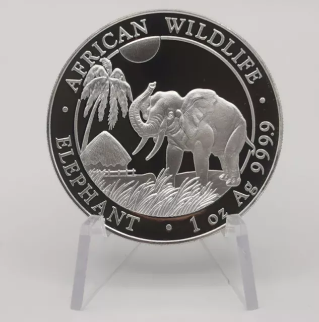 Somalia Elefant Silber 2017 1 Unze oz 100 Shilling BU st Silbermünze Elephant