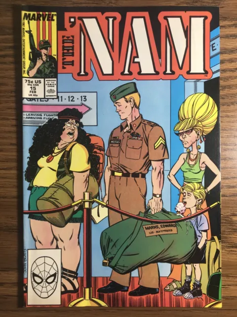 THE ‘NAM 15 John Beatty Cover Doug Murray Story MARVEL COMICS 1988