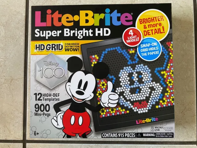 Lite Brite - Super Bright HD - Disney 100 Years Of Wonder