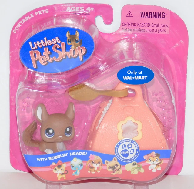 NEW LITTLEST PET Shop Walmart Exclusive Brown CHINCHILLA w/Carrier