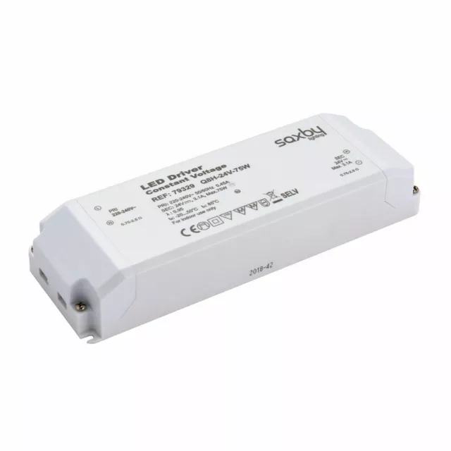 SAXBY White LED Constant Voltage Driver Transformer 20W /40W/75W/150W 24V IP20 2