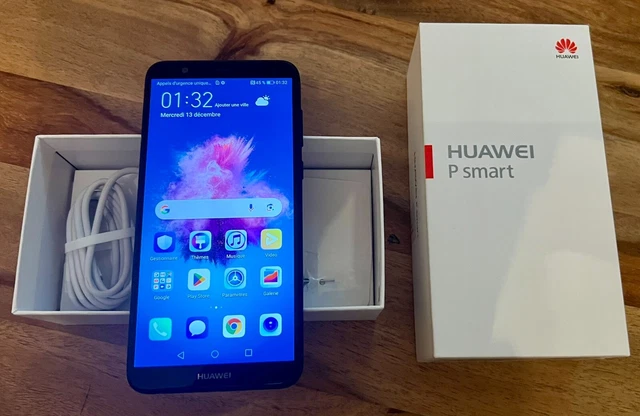 Huawei P Smart 2019 – POT-LX1AF – 64 Go – Noir Minuit – Désimlocké – Occasion