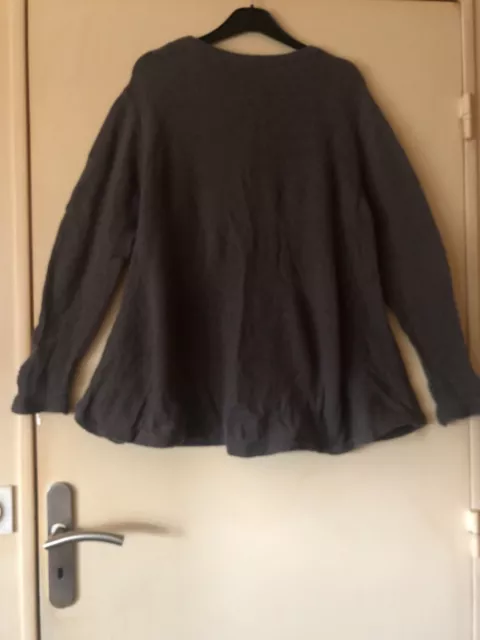 Robe pull marron/sable maternité Prénatal Taille XL 3