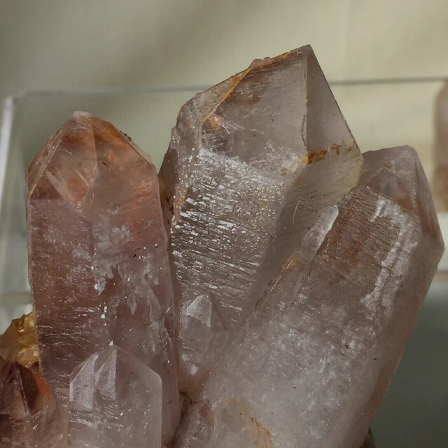 316g Especial Pink Phantom Quartz Crystal Cluster Mineral Specimen Healing
