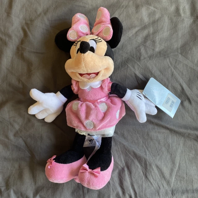 DISNEY STORE MINNIE Mouse Small Pink Soft Toy £9.95 PicClick UK