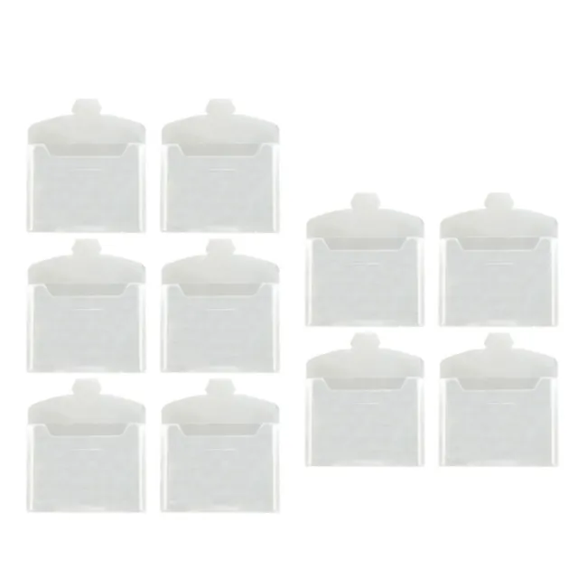 10Pcs Magnetic Sheets 0.5mm Thickness with 10 Clear Stamp Die Storage Pockets