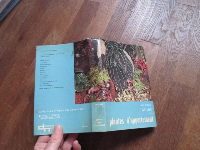 HANS SEBOLD guide des plantes d appartement delachaux nestle 1972 + jaquette