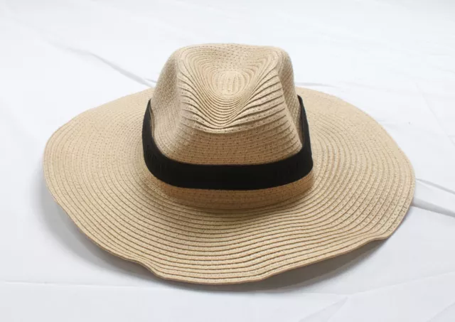 Madewell Women's Packable Mesa Straw Hat SV3 Natural Size M/L NWT
