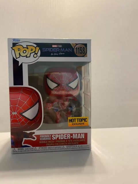 Funko Pop No Way Home: (Metálico) SPIDER-MAN #1158 Hot Topic Exclusivo