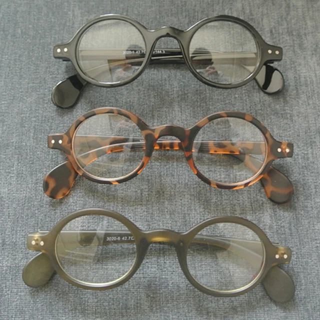 VINTAGE SMALL ROUND Eyeglass Frames Glasses Full Rim Spectacles Eyewear