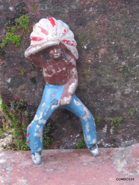 Figurine Quiralu - Chef Indien - Aluminium - Époque Coloniale - Occasion