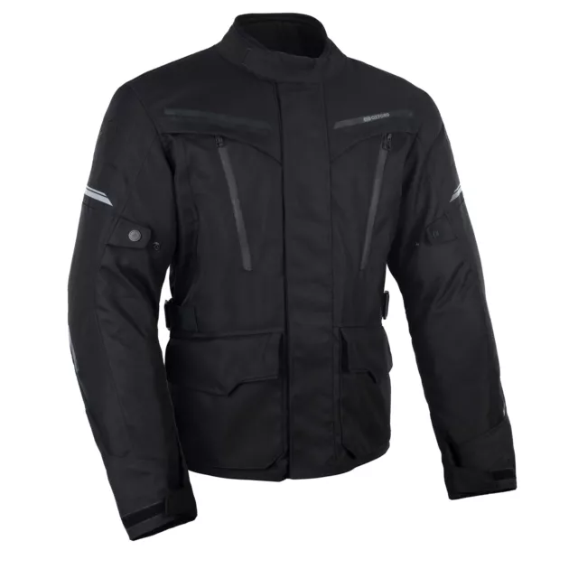 OXFORD METRO 2.0 Motorcycle Motorbike Textile Jacket Stealth Black £129 ...