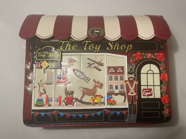 VENDULA LONDON RARE Discontinued Christmas Toy Shop Box Bag