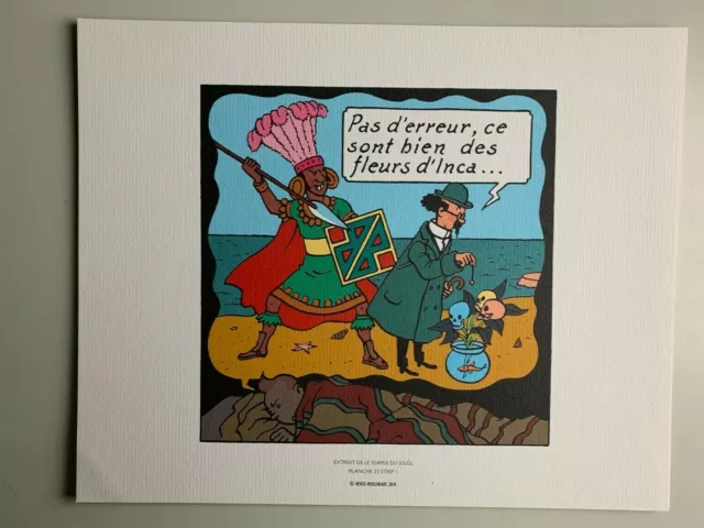Extrait De Le Temple Du Soleil Tintin Planche 23 Strip 1 / Herge Moulinsart 2010