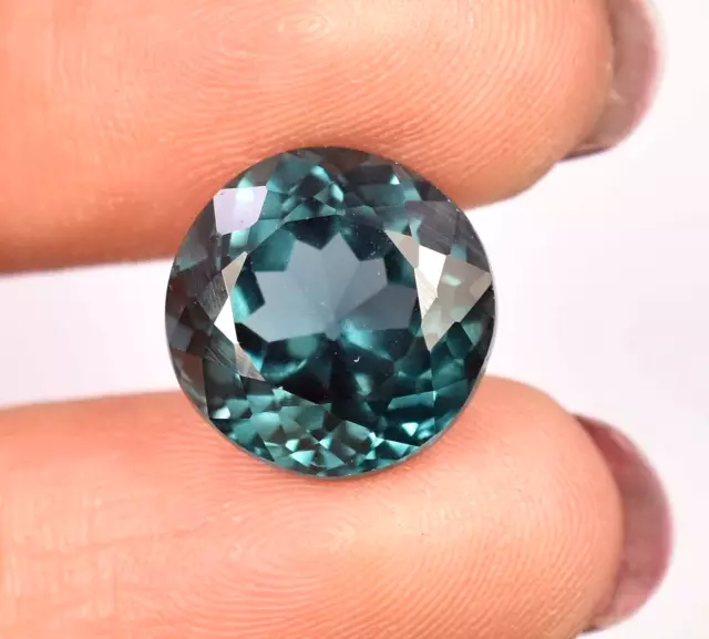 9.00 Ct Natural Indicolite Brazil Blue Green Tourmaline Certified Loose Gemstone