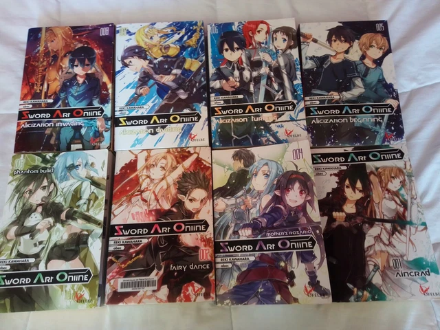 LOT LIGHT NOVELS-SWORD Art Online-Tome 1 a 8 EUR 130,00 - PicClick FR