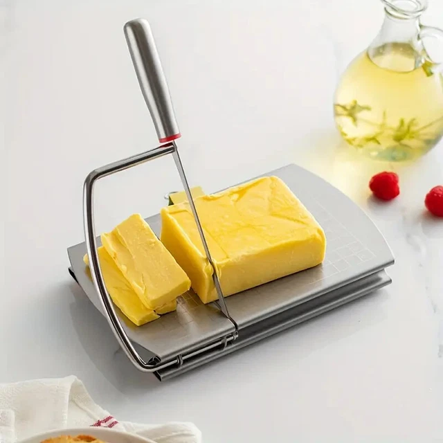 Kitchen Accessories Wire Cutting Cheese Slicer Cutter Board Butter Cutter Stainless Steel Cheese Knife Baking Kitchen