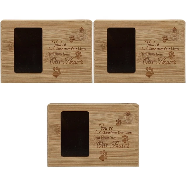 3 pezzi di legno animale domestico urna souvenir urne posacenere per animali domestici