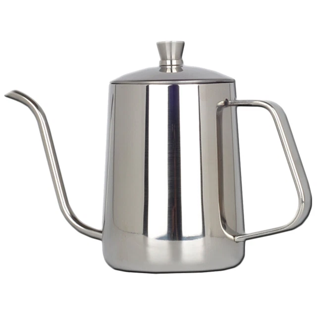 Flow Spout Kettle Coffee Pot Stainless Steel Pitcher Lid Thicken