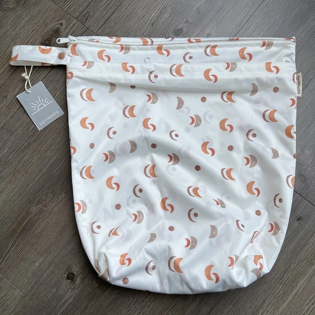 ECONAPS Baby Travel Bamboo Overnighter Wet Bag Diaper Desert Moon NWT Waterproof