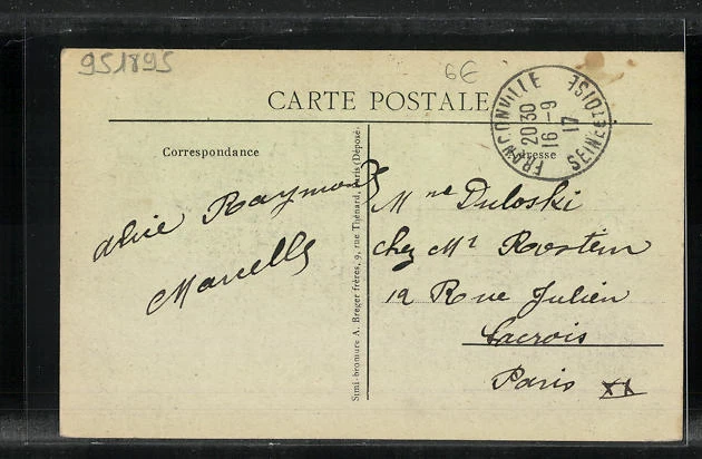 CPA Franconville, Boulevard de la Mairie 1917 2