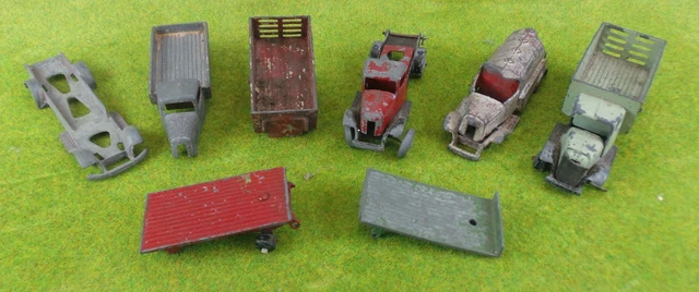 Lot De 5 Camions Anciens Mercedes Benz Semi-remorques - Jouet SESAME