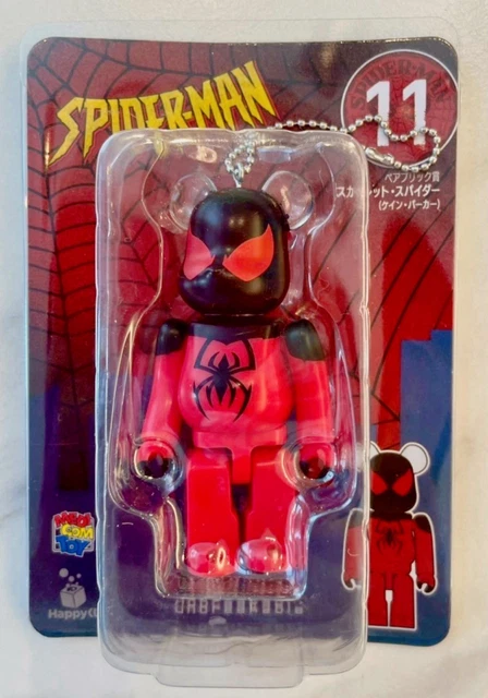 BEARBRICK 100% SPIDER-MAN 11 Scarlet Spider Happy Kuji MARVEL