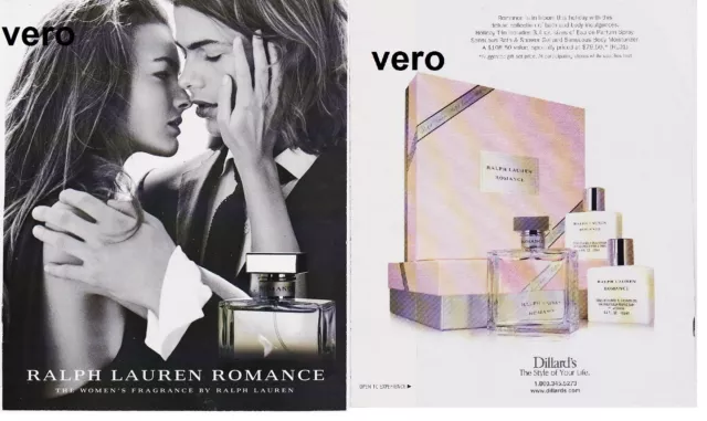 2006 magazine ad Ralph Lauren ROMANCE PERFUME COLOGNE open + sniff advertisement
