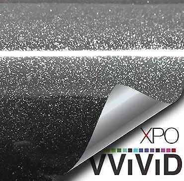 VVivid Xpo Gloss Metallic Sparkle Black Vinyl Car Wrap Film | V222