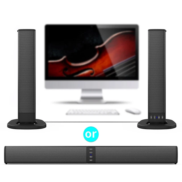 TV SOUND BARS Separable 2 Speaker System Wireless Speaker Subwoofer 3D