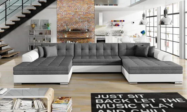 Ecksofa mit Schlaffunktion BEST U-form  Eckcouch Couchgarnitur Sofa Couch