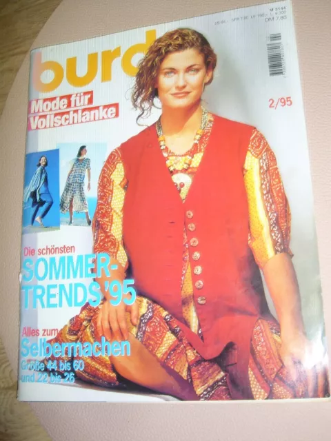 Burda Modeheft für Vollschlanke Sommer Trends 1995