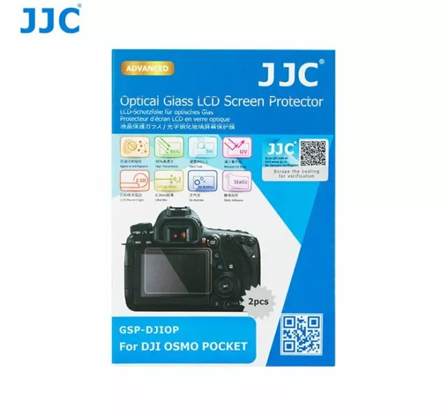 JJC GSP-DJIOP Ultra-thin Glass LCD Screen Protector for DJI OSMO POCKET