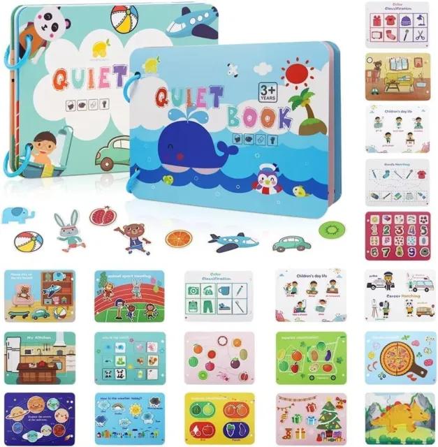 Quiet Book for Toddlers Montessori Busy Books Sticker Book Sensory Activities UK