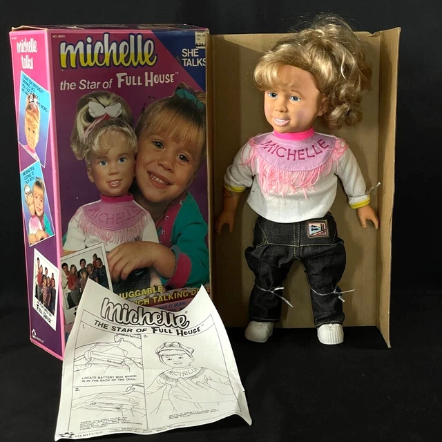 VINTAGE 1991 FULL House Talking Michelle Tanner Doll Meritus 15” Tall