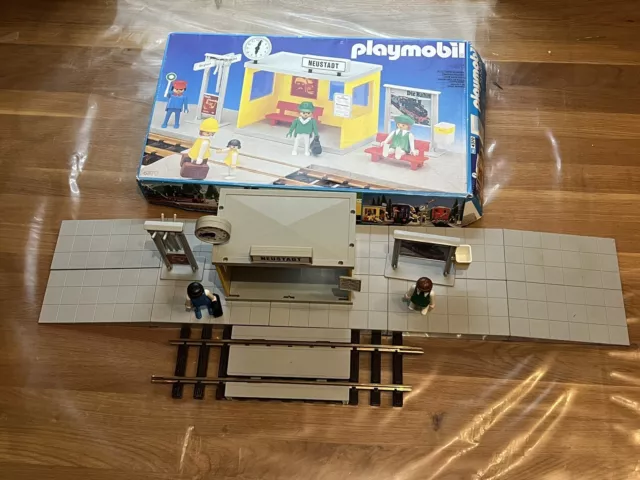 Playmobil Eisenbahn, RC-Train,Bahnsteig,Bahnhof,Neustadt 4370 mit Verpackung OVP 3