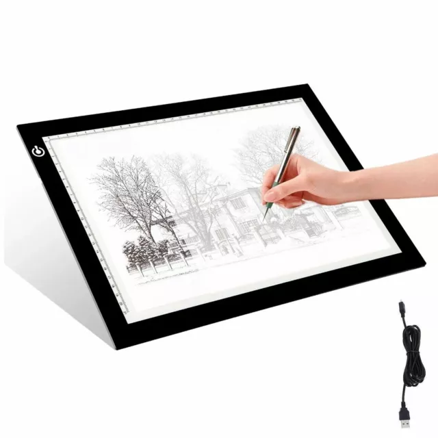 A4 USB LED Artist Tattoo Stencil Board Light Tracing Drawing Pad Artist Table AU 2