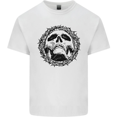 Un teschio in Spine Gotico Cristo Gesù da Uomo Cotone T-Shirt Tee Top