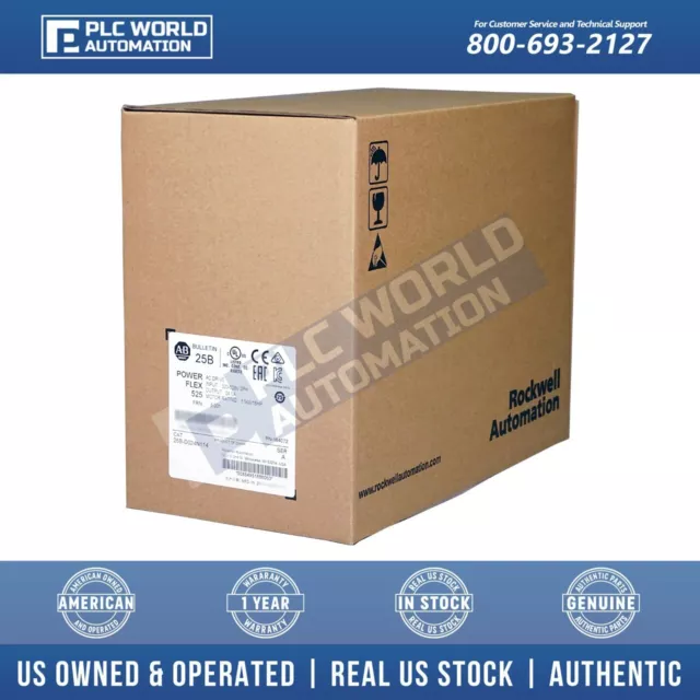 New Sealed Allen Bradley 25B-D024N114 PowerFlex 525 AC Drive 11kW 15Hp