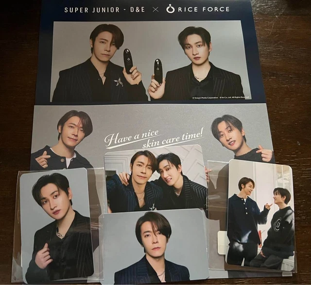 Rice Force SUPER JUNIOR D & E EUNHYUK DONGHAE Photo Card Set of 4 With Postcard