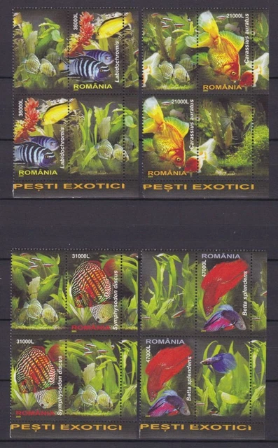 Rumänien 5912/5915 postfr./mnh Fische fish 2005 -23031