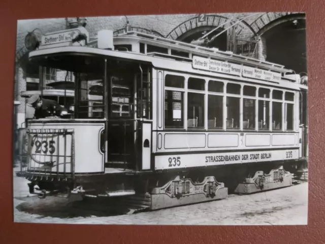 AK Berliner Verkehrsmittel Straßenbahn ( Serie 8)  Typ TDS/Urspr. Baujahr 1908