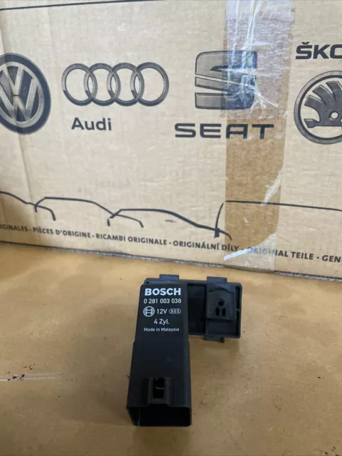 Audi Skoda VW Seat Diesel 9-Pin Glow Plugs Relay Bosch 038907281D