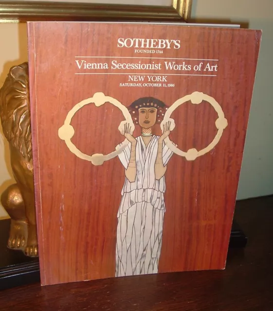 SOTHEBY'S Vienna Secessionist Works of Art 1986 auction catalog WITH RESULTS