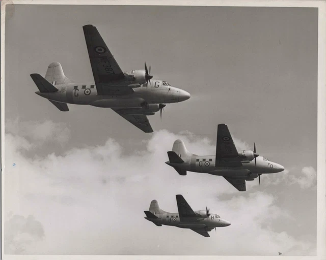 Vickers Varsity Formation Original Vintage Press Photo Raf Royal Air Force 23