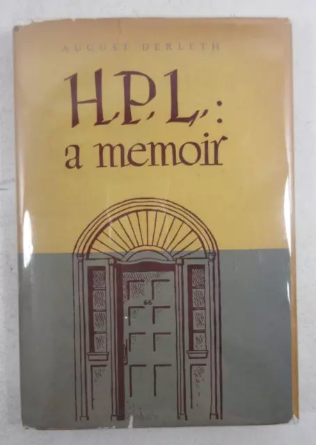 1st ED 1945 "H.P.L. a Memoir" August Derleth HARDBACK DJ Abramson HP LOVECRAFT