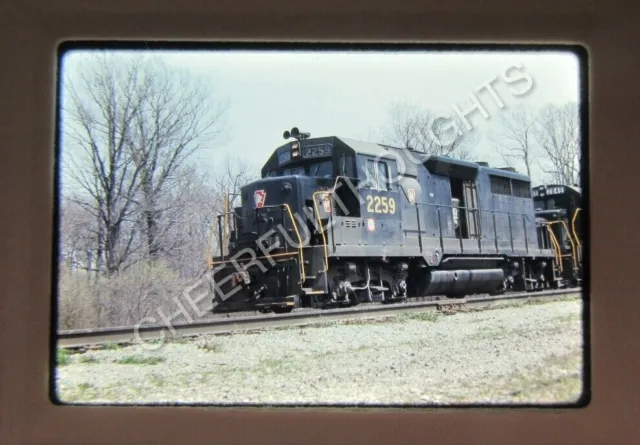 Original '69 Ektachrome Slide PRR Pennsylvania 2259 GP35 WC1 Adams       35F39