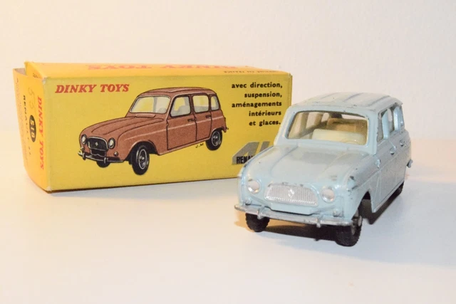 Dinky toys Spain- Renault 4 , couleur bleue - neuf en boite ref 518, Vente aux enchères : Jouets