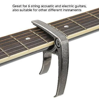 6-String Acoustic Guitar Trigger Capo - Powerful Spring Clamp Design
