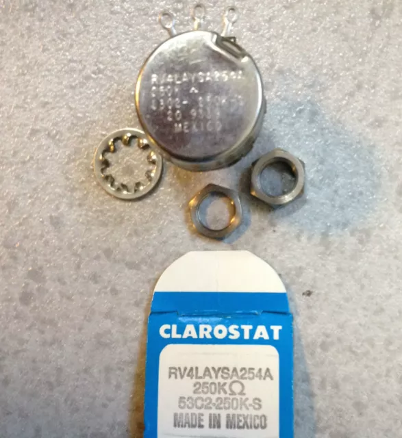 Potentiomètre HOBART Welding Clarostat RV4LAYSA254A 250kOhms 53C2-250K-S 20 9339